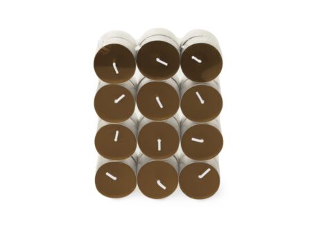 Theelichtjes Warm Wonder 4,5u bruin, 24 stuks