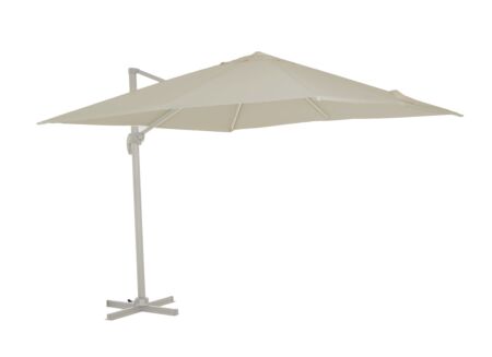 Parasol déporté Sycamore 300x300cm UV50+ mastic avec couverture