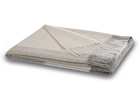 Plaid Desire Grey 130x170cm - polyester & katoen - grijs