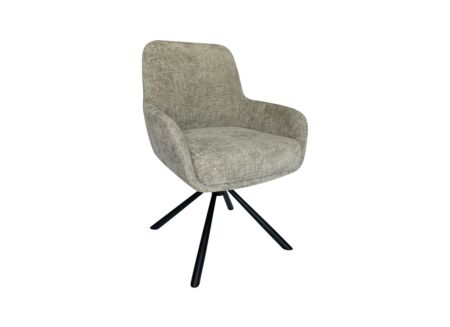 Draaistoel Jump 47x60x88cm - stof - lichtgrijs