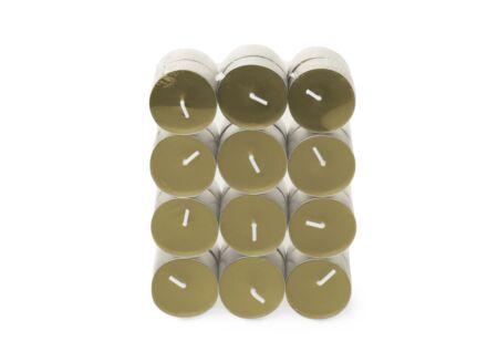 Theelichtjes Romantic Reflections 4,5u groen, 24 stuks