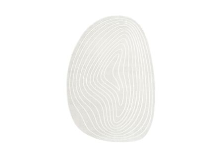 Tapijt Trevos 200x290cm - polyester - beige/wit