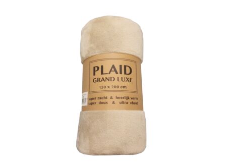 Plaid Valencia 150x200cm - polyester - creme
