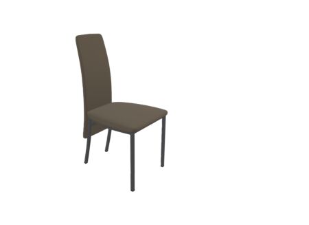 Stoel Elyn  45x64x100cm - lederlook - taupe