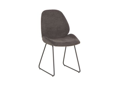 Stoel Patti 49x53x87cm - stof - antraciet