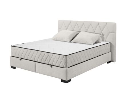 Bedbox Nagol B  180x200cm - stof - zand met opbergruimte