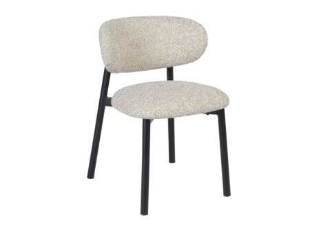 Stoel Pienza 51x51,5x75cm - stof - beige