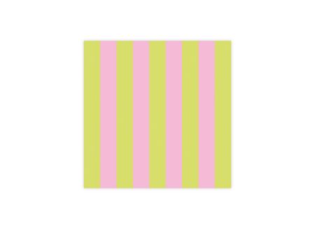 Serviette Green & Pink 33x33cm - papier - groen & roze - 20 stuks