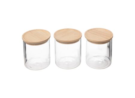 Voorraadpot 0,35L set van 3