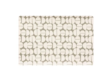Placemat Fev 45x30cm - vinyl - donkergroen