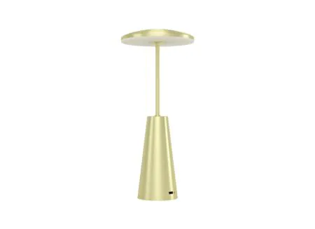 Aperçu - Lampe de table Piccola LED H28cm acier laiton brossé