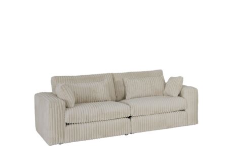 Zetel Monize 3-zit - stof - ecru