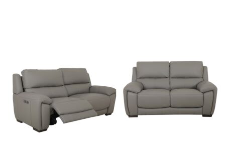 Zetel Sneak 2,5+2-zit - leder - elephant