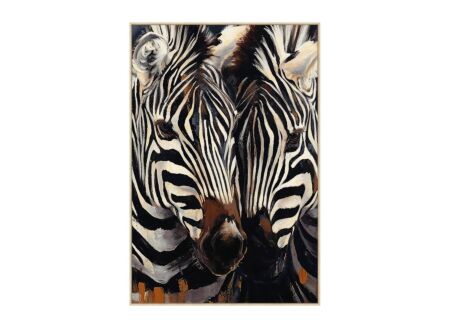 Schilderij Zebra 80x120cm
