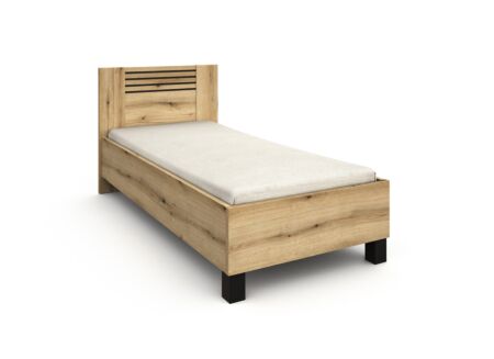 Bed Kato 90x200cm - melamine - etna eik