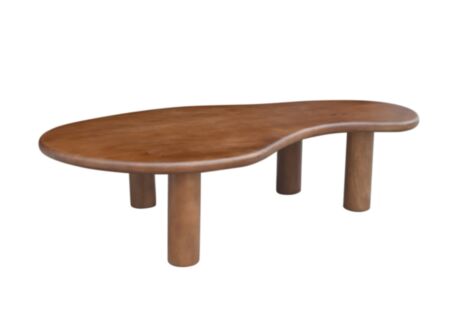 Salontafel Goutte 140x85cm - mango massief - bruin