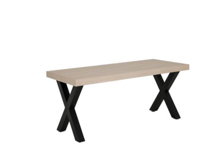 Tafel 226x100cm - decor - natuurlijke olm