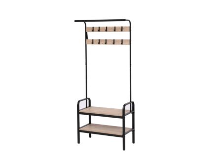 Halkast Rescue 73x34x170cm - decor & metaal - white ash & zwart