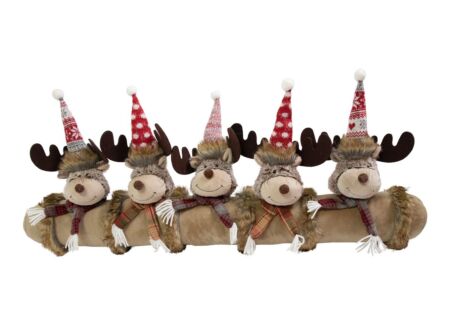 Deurstopper Rudolf 30x88cm - stof - multicolor