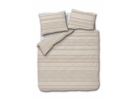 Dekbedovertrek Austin 140x200/220cm - flanel - beige