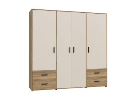 Kleerkast Mokkaro 206cm - decor - mauvela eik & zand