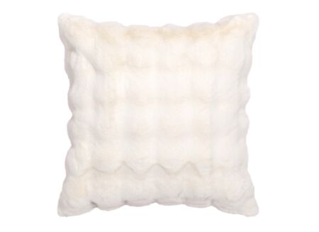 Kussen Dreamy 60x60cm - faux fur - offwhite