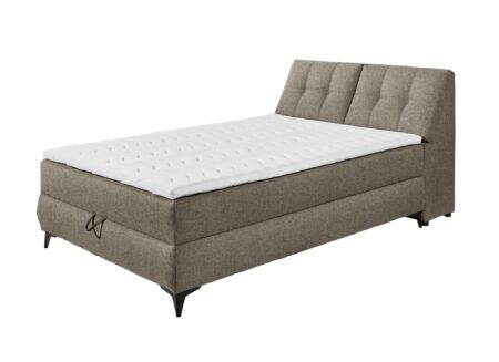 Bedbox Atlantis 140x200cm met opbergruimte stof espresso