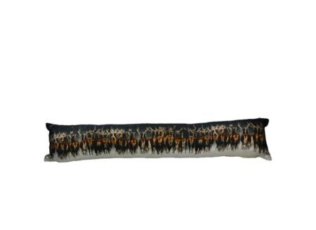 Tochtrol Hert Rennend 90cm - polyester - zwart