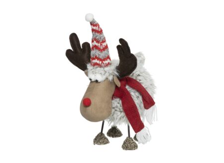 Kerstdecoratie Rendier H36cm multicolor