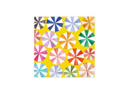 Serviette Copacabana 33x33cm - papier - multicolor - 20 stuks