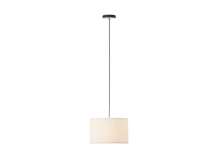 Hanglamp Teddy 1x20W E27 Ø35cm - metaal/stof - beige