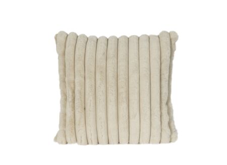 Kussen Gabriella 60x60cm - imitatie konijnenvacht - beige