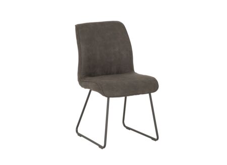 Stoel Saint 50x53x86cm - microvezel - antraciet