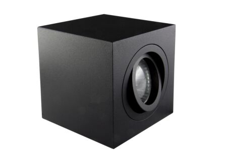 Opbouwspot vierkant 50W GU10 zwart