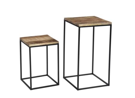 Bijzettafel Maya 35x35cm set van 2