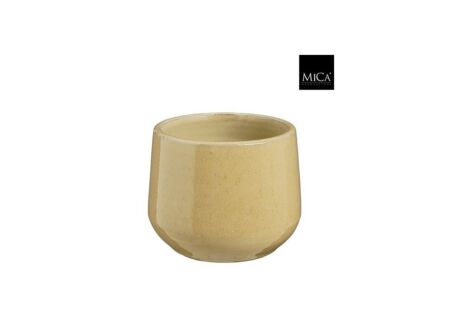 Bloempot Matteo H13cm - terracotta - taupe