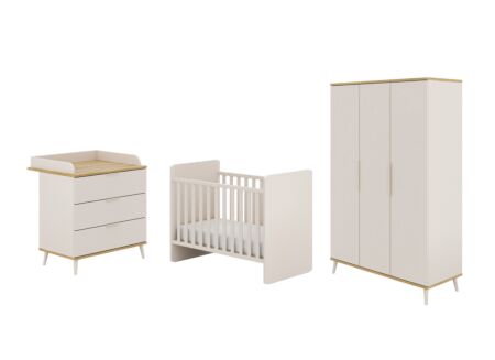 Babykamer Hazel met 3-deurs kast