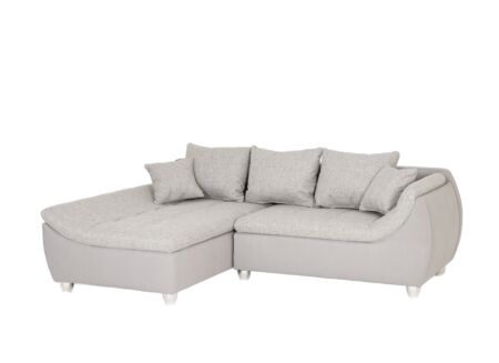 Hoeksalon Genua 250x179cm - stof - grijs