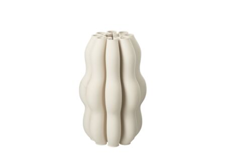 Vaas Naos H40cm - keramiek - beige
