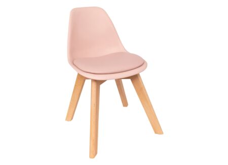 Kinderstoel Baya 55x31x38,5cm - kunststof - roze
