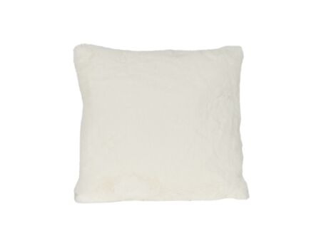 Kussen Duffie 60x60cm - imitatie konijnenvacht - wit