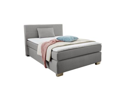 Boxspring Emilia 140x200cm - stof - greige