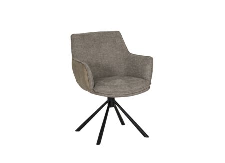 Draaistoel Orfeo 64x66,5x84,5cm - polyestervezel - beige