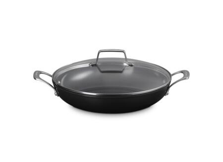 Sauteerpan Le Creuset Provençaal met deksel Ø30cm - aluminium - zwart