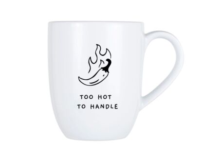 Mok Cosy Too hot to handle 53cl - porselein - wit