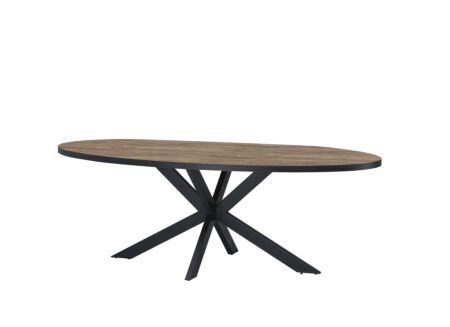 Tafel Estrella Etienne 220x110cm - meubelplaat - industrial oak