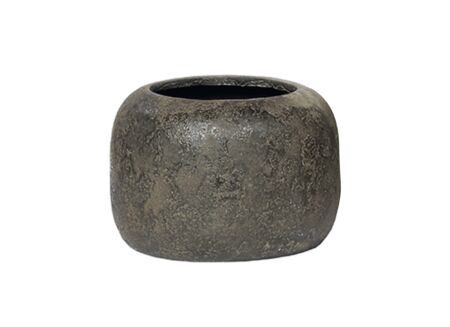 Bloempot Ø40xH30cm - stoneware - grijs