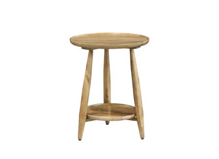 Bijzettafel Chestnut Ø48cm - mango massief - naturel