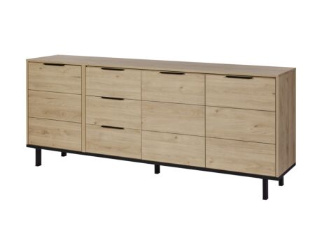 Dressoir Toby 230cm - decor - castella oak