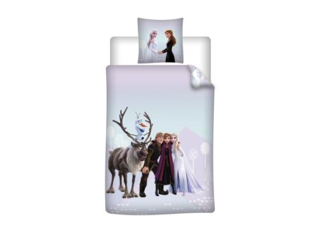 Dekbedovertrek Frozen 140x200cm - flanel - multicolor